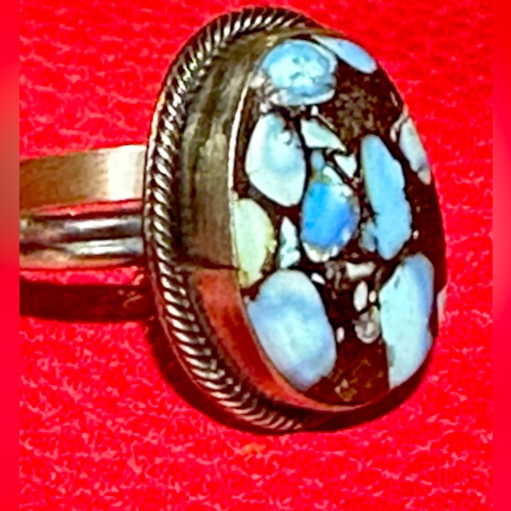 Golden Hills Turquoise Sterling Silver Adjustable Ring NWT